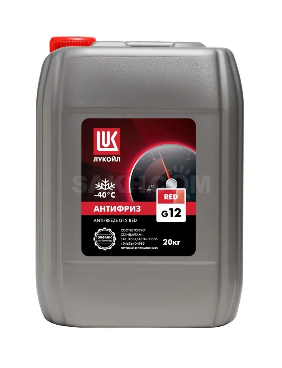 Антифриз lukoil G12 RED/GREEN 20кг