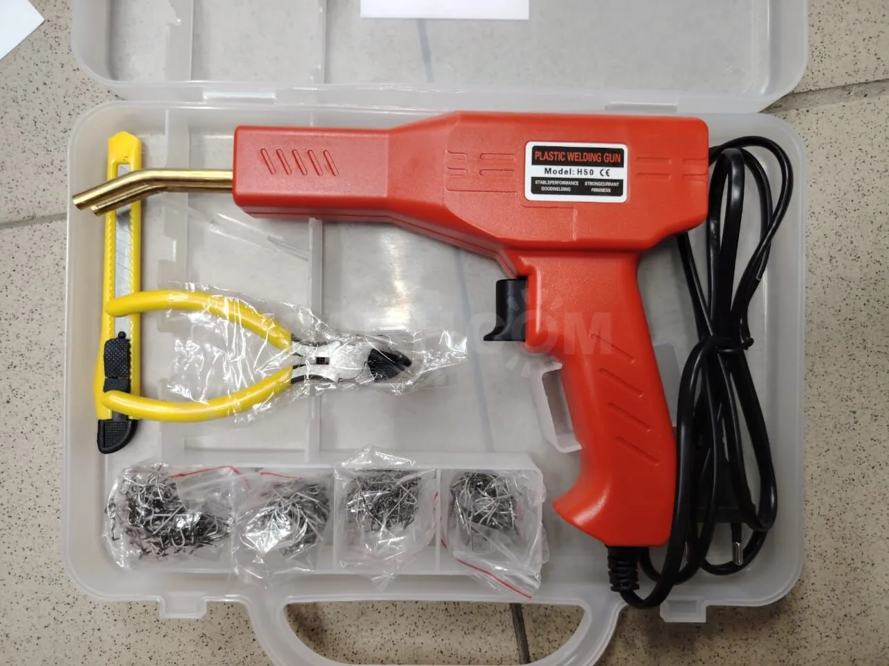 Пистолет для ремонта пластика YZ-7027 (H50), 50 Вт, в кейсе