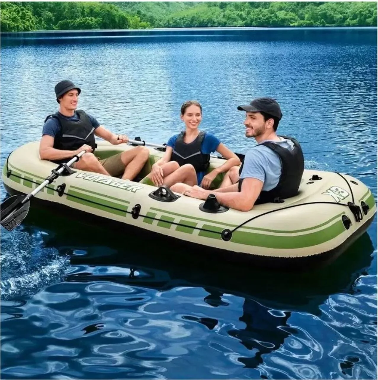 Надувная лодка Bestway "Voyager X3" 294x137см, весла, насос.-Л