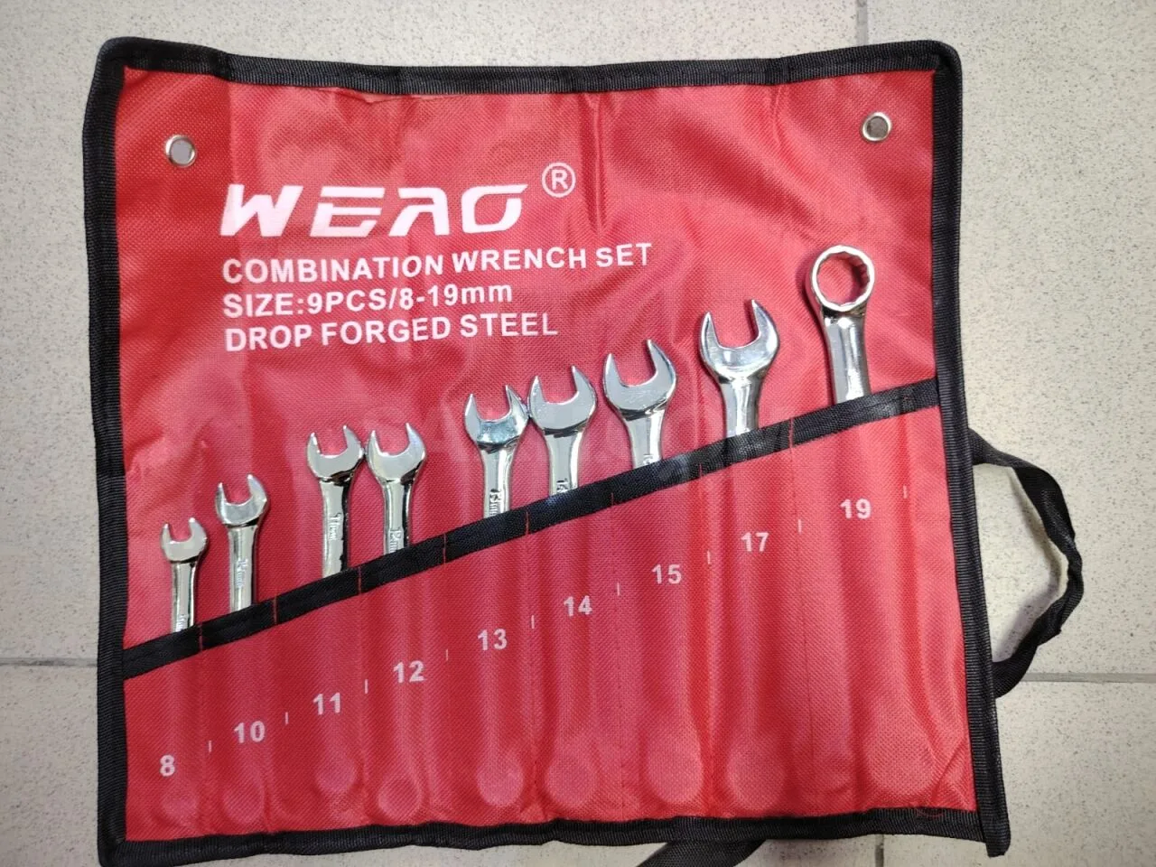 Набор комбинированных ключей WEAO 8–19 мм, 9 шт