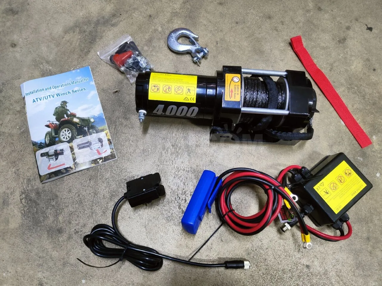 Лебёдка для квадроцикла Electric Winch 4000 lbs/1820кг