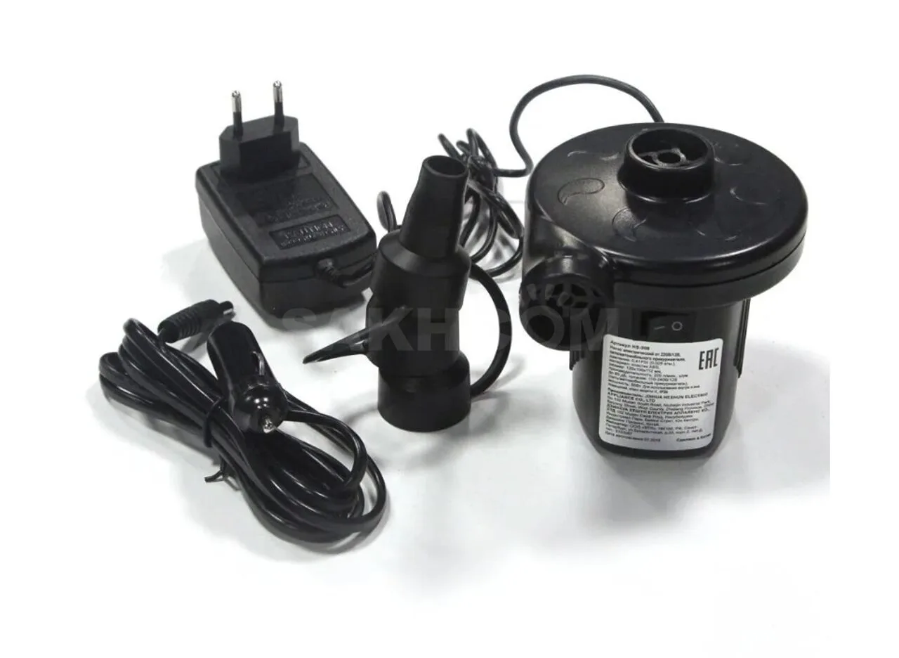 Насос электрический ( автоприкуриватель) 220V/12V, HS-208