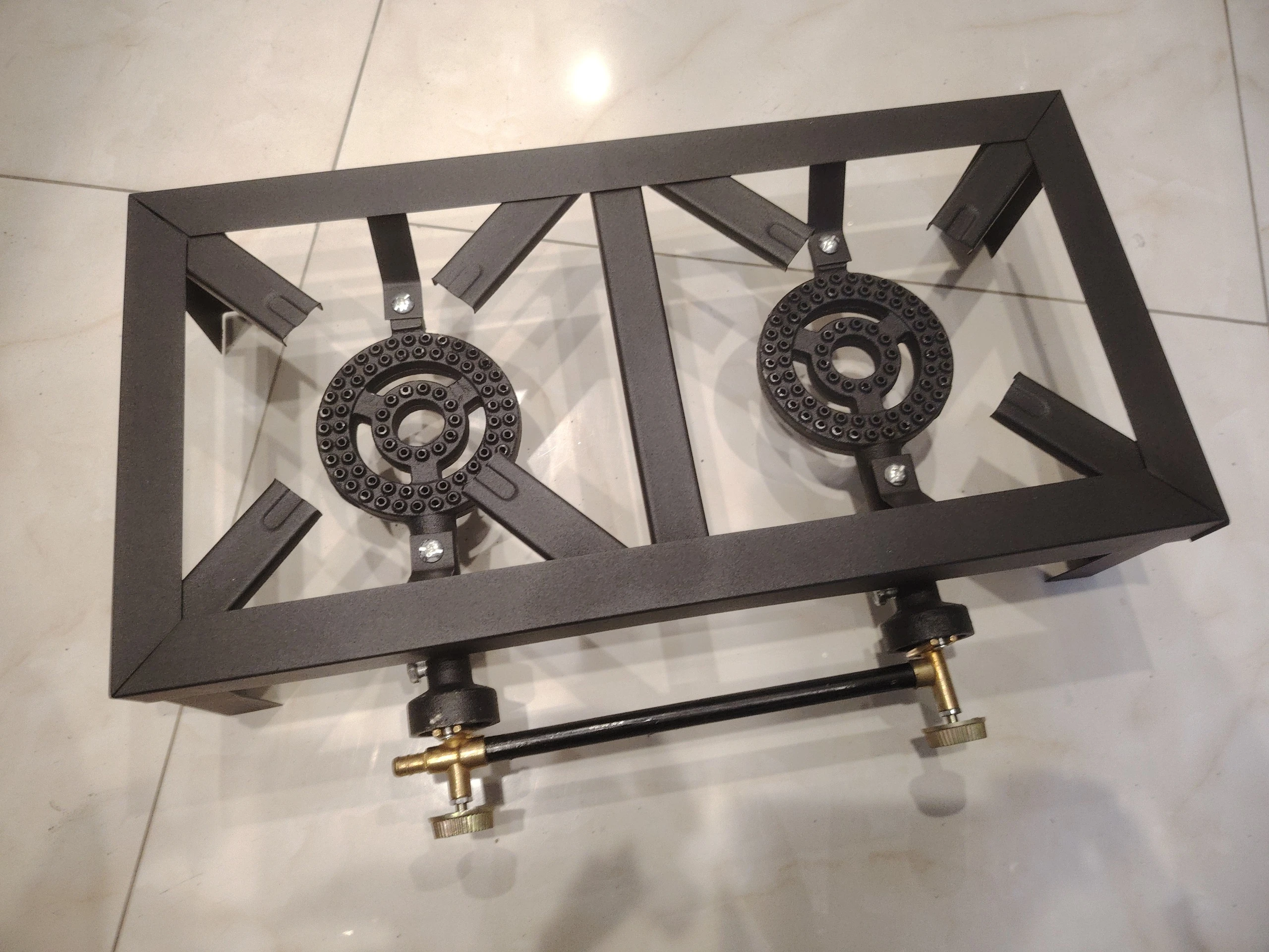 Газовая походная плита на 2 конфорки, 48 × 24 см