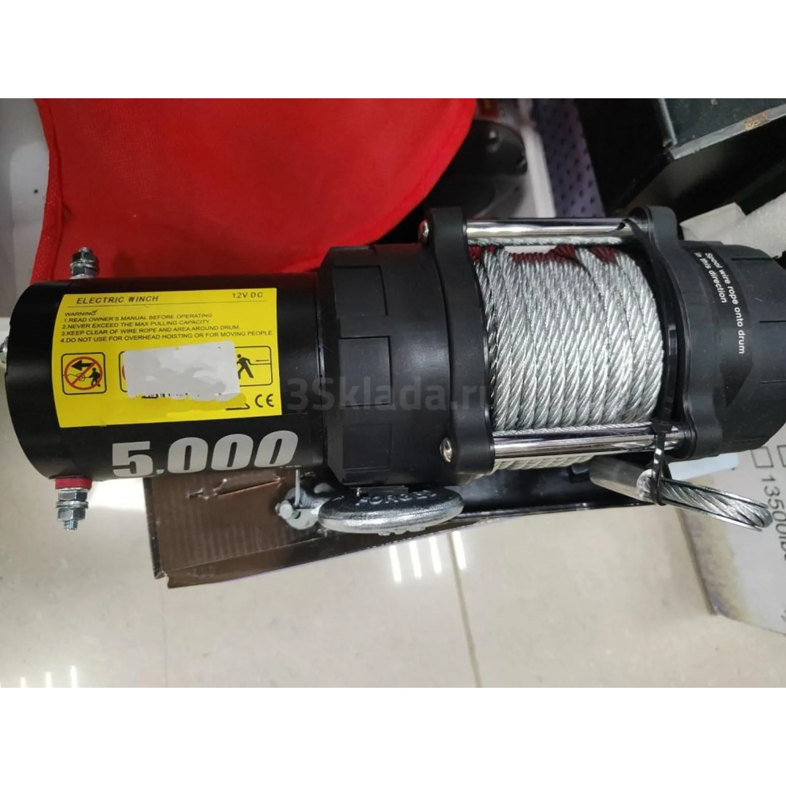 Лебедка Electric Winch 5000lbs, 2268 кг, стальной тросс