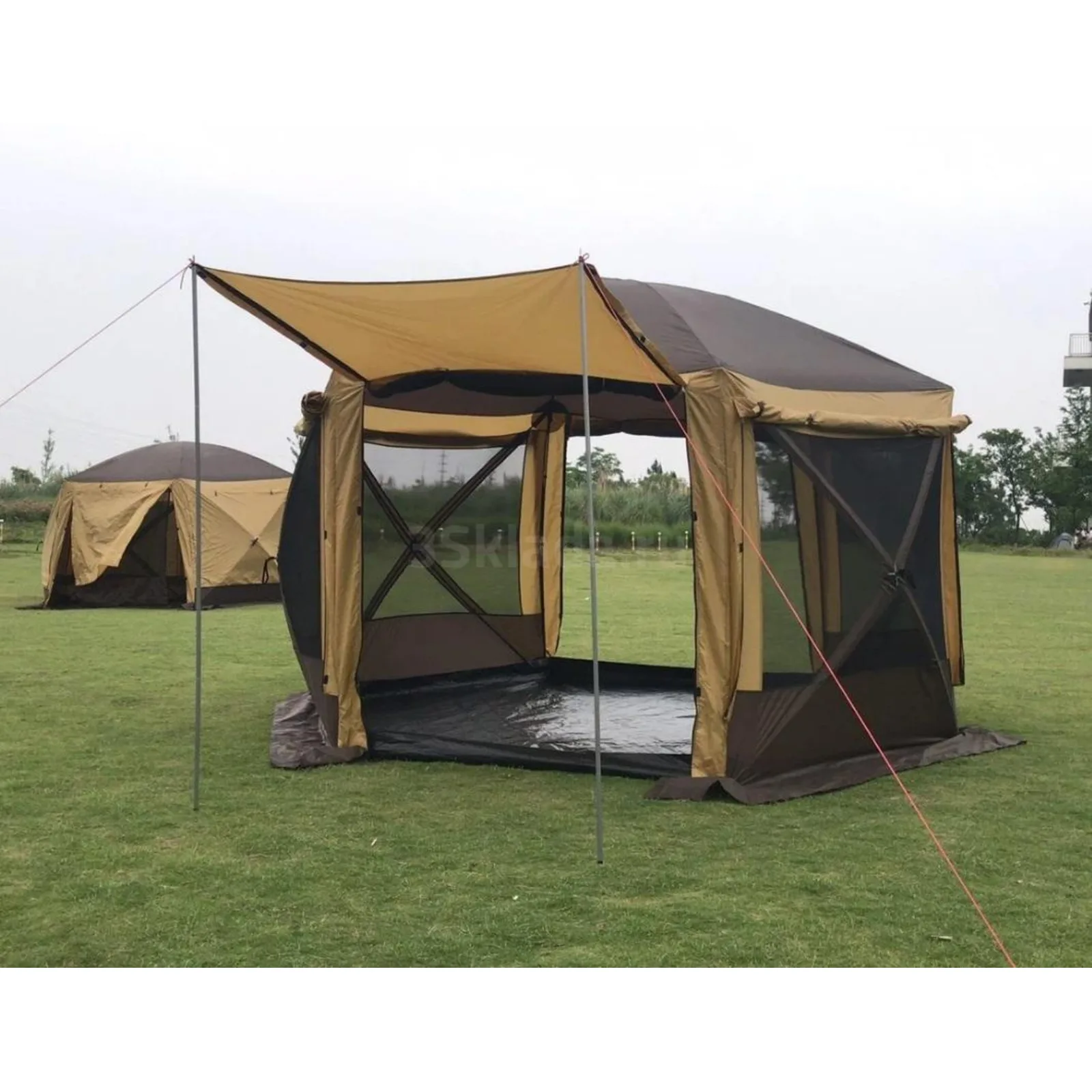 Быстро разборный шестиугольный шатер mir camping 2905TD