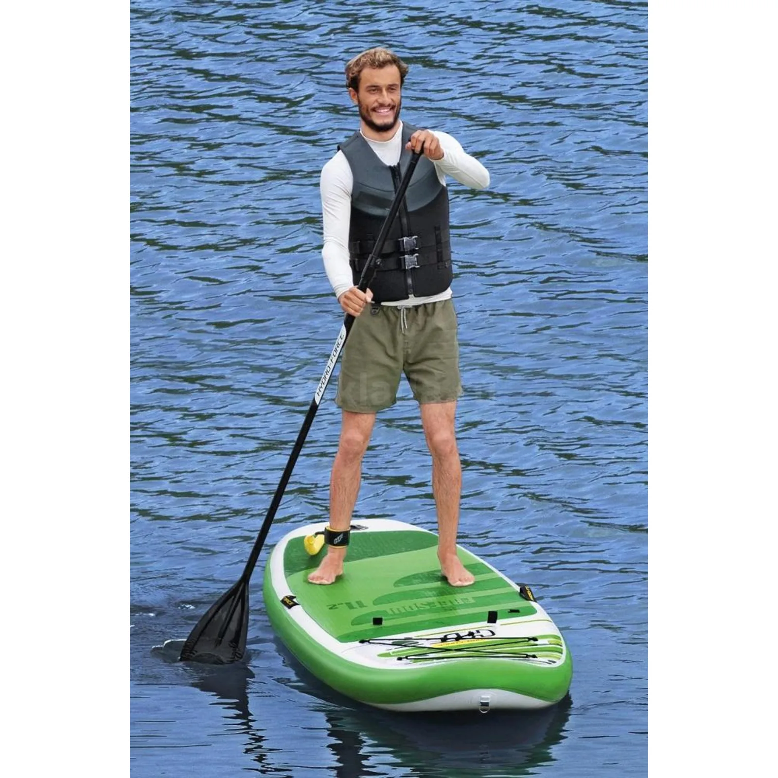 Bestway 65310 BW SUP-доска-каяк "Freesoul" 340х89х15см, со съем.сиден., насос, весло, лиш, ремнабор, сумка, до 160кг