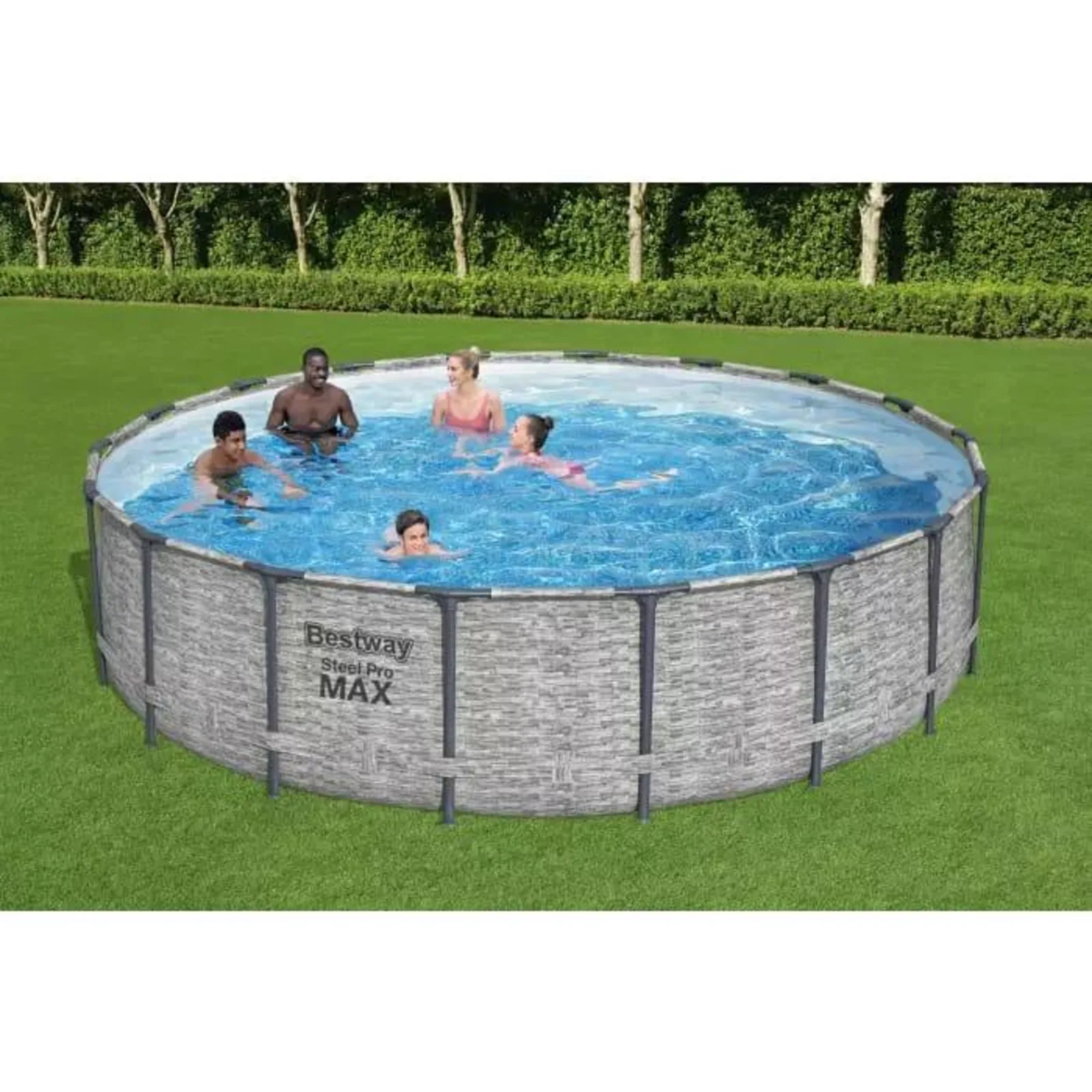 Bestway 5618Y Каркасный бассейн Steel Pro MAX 549х122см, 23062л, фил.-насос 5678л/ч, лестница, тент