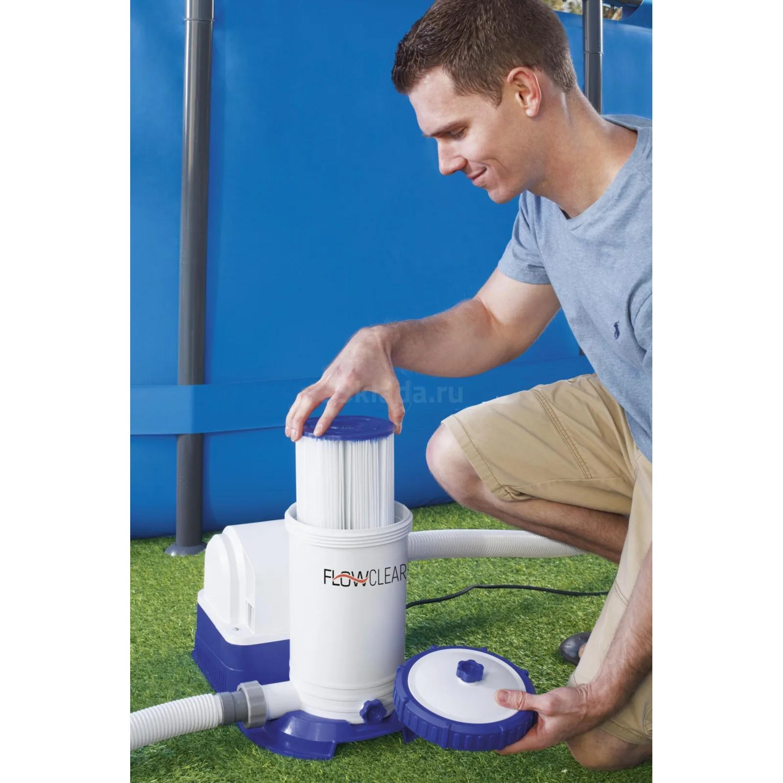 Bestway 58391 Картриджный фильтр-насос 9463л/ч, картридж IV, для бассейнов от 610 до 732 см