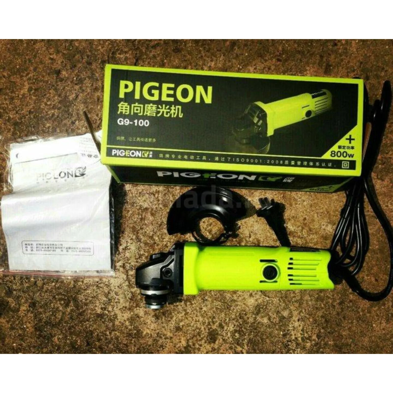 Ушм (турбинка, болгарка) pigeon G9 - 100, 720w, 100мм