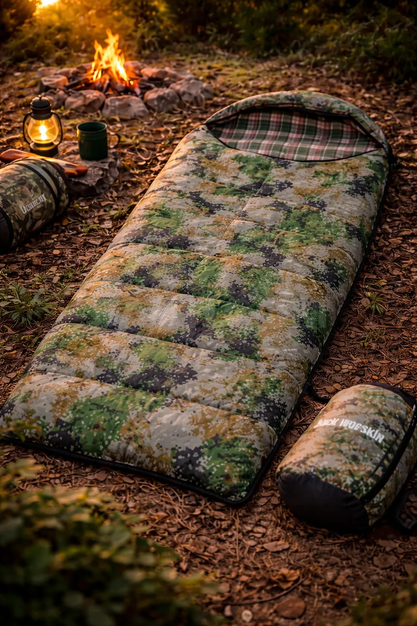 Спальный мешок Jack Worskin, 185+30×90 см, камуфляж