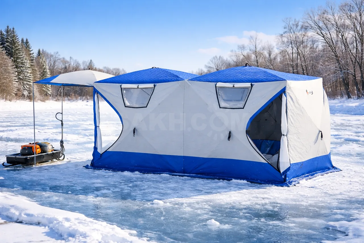 Палатка зимняя трехслойная Mir Camping 2023, 400×200×170 см -В