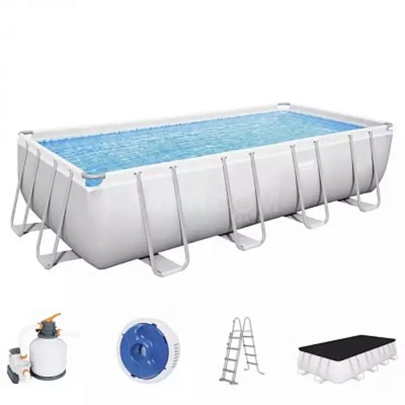 Каркасный бассейн Bestway 549х274х122см, песч.ф.н. Лест.тент L