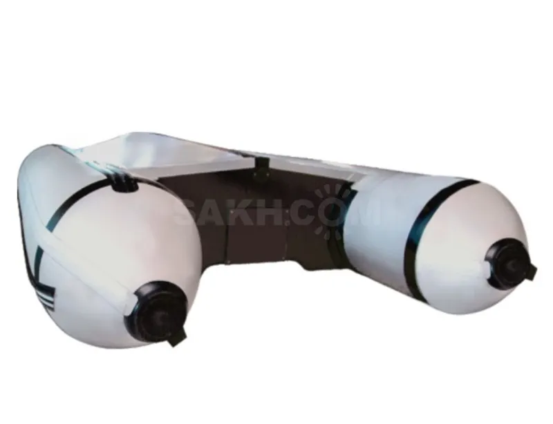 Надувная моторная лодка акваpro 3200мк серая с надувным килем