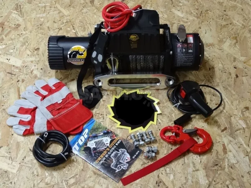 Лебёдка PRO & top. 13000 lbs. ~6т. 12V Кевлар