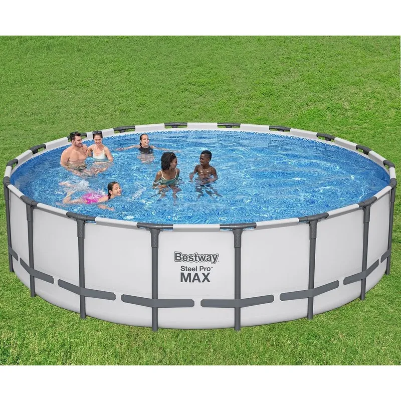 Bestway 561FJ Каркасный бассейн Steel Pro Max 549x132 см, 26000 л, фил.-нас. 5678 л\ч, лестн, тент