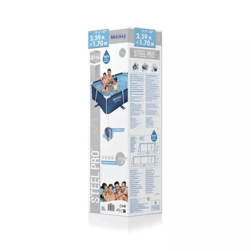 Bestway 56403  Каркасный бассейн Steel Pro 259х170х61см, 2300л