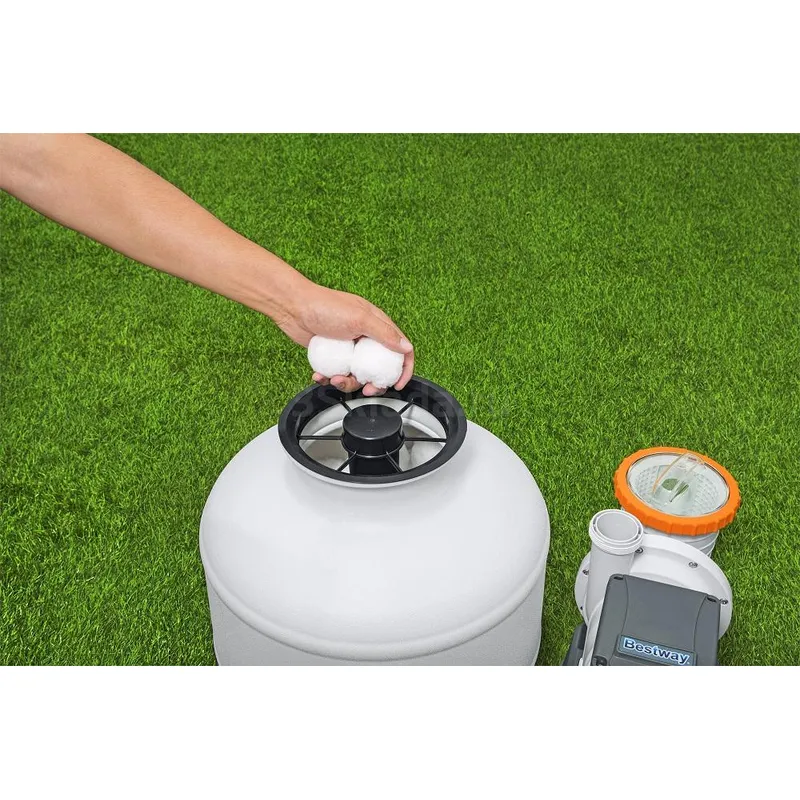 Bestway 58486 Песочный фильтр-насос 11355л/ч, резервуар для песка 36кг, фракция 0.45-0.85мм