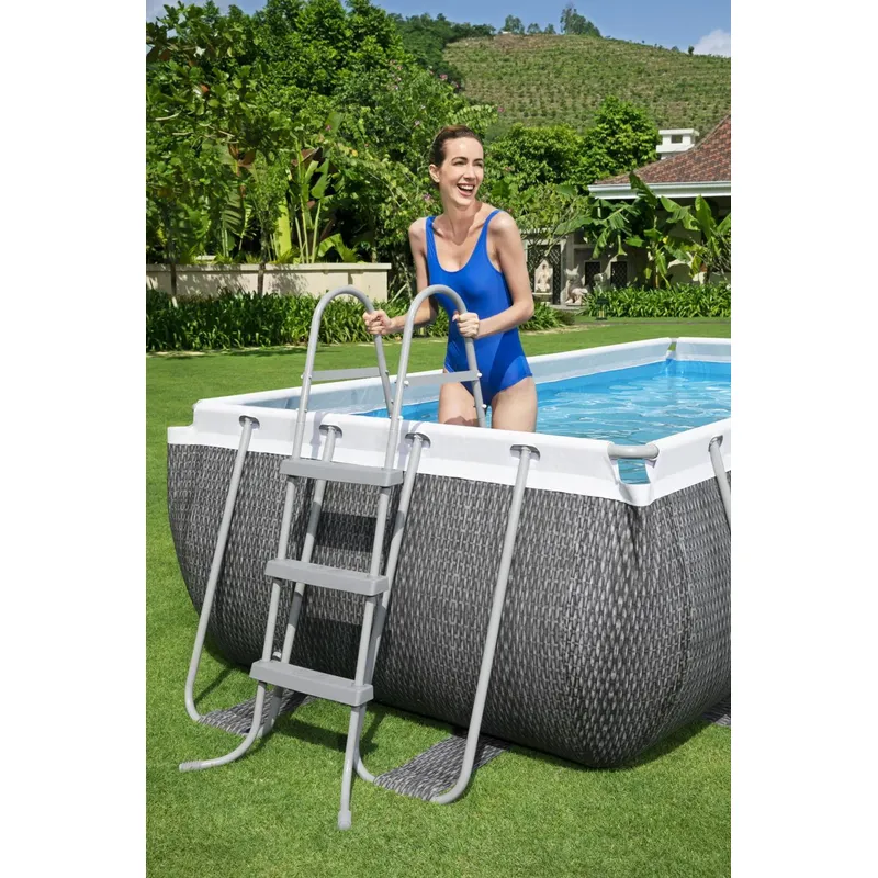 Bestway 56721 BW Каркасный бассейн Power Steel 404х201х100см, 6478л, фил.-насос 2006л/ч, лестница, попл.-дозатор