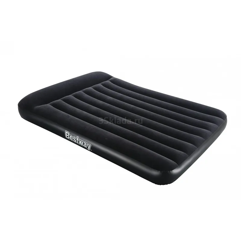Bestway 67462 BW Надувной матрас 137х191х30см с подголовником, встр.насос 220В, до 150кг