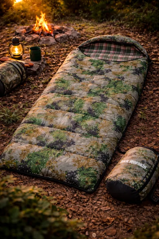 Спальный мешок Jack Worskin, 185+30×90 см, камуфляж