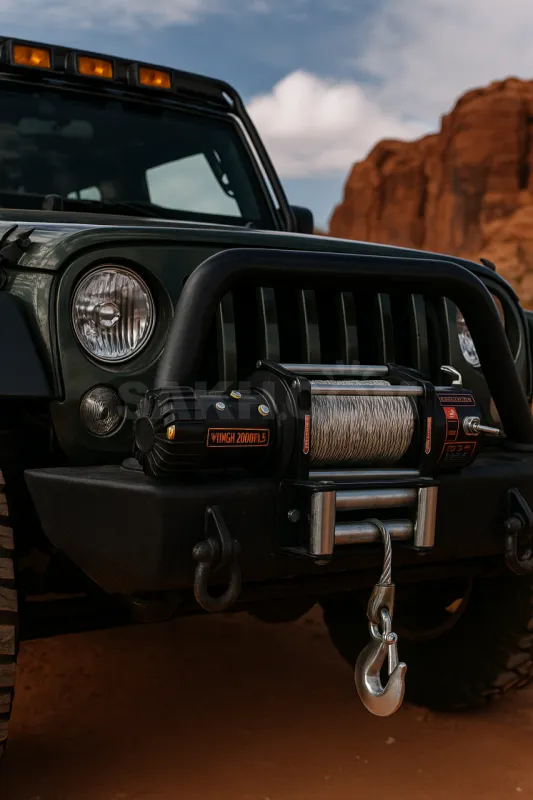 Электрическая лебёдка Electric Winch 20000 lbs, 12 В, стальной трос